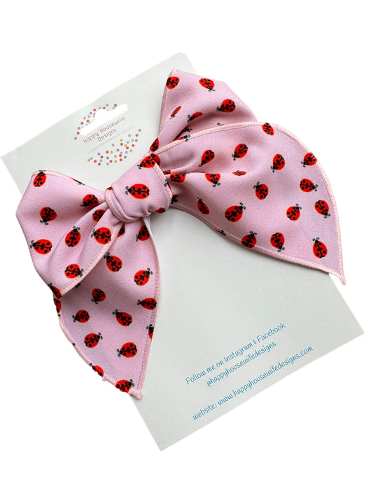 Ladybug Hair Bows