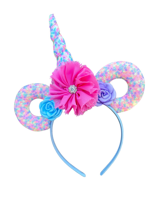 Confetti Donut Unicorn Mouse Ear Headband for All Ages
