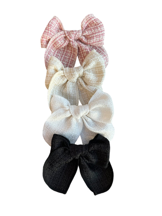 *Tweed Fable Hair Bows