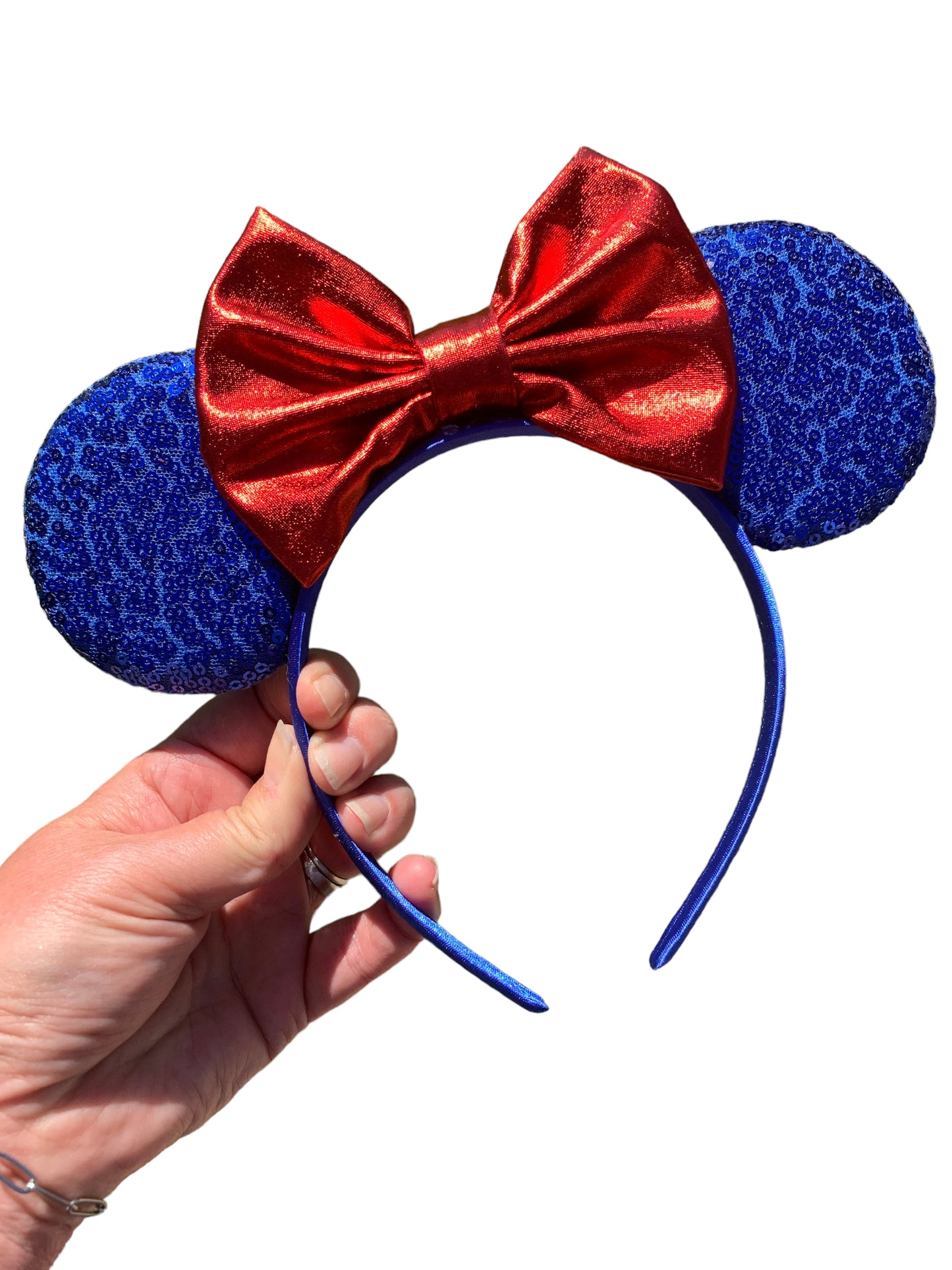 *Blue Mouse Ear Headband