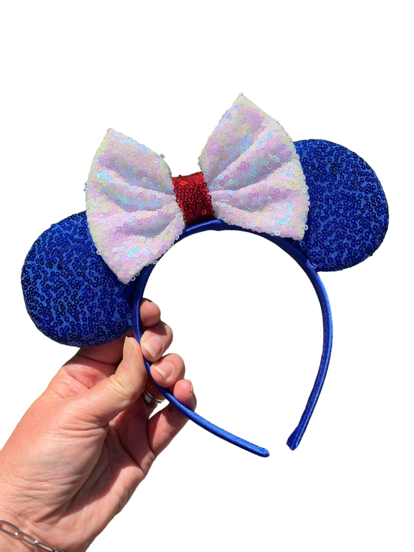 *Blue Mouse Ear Headband