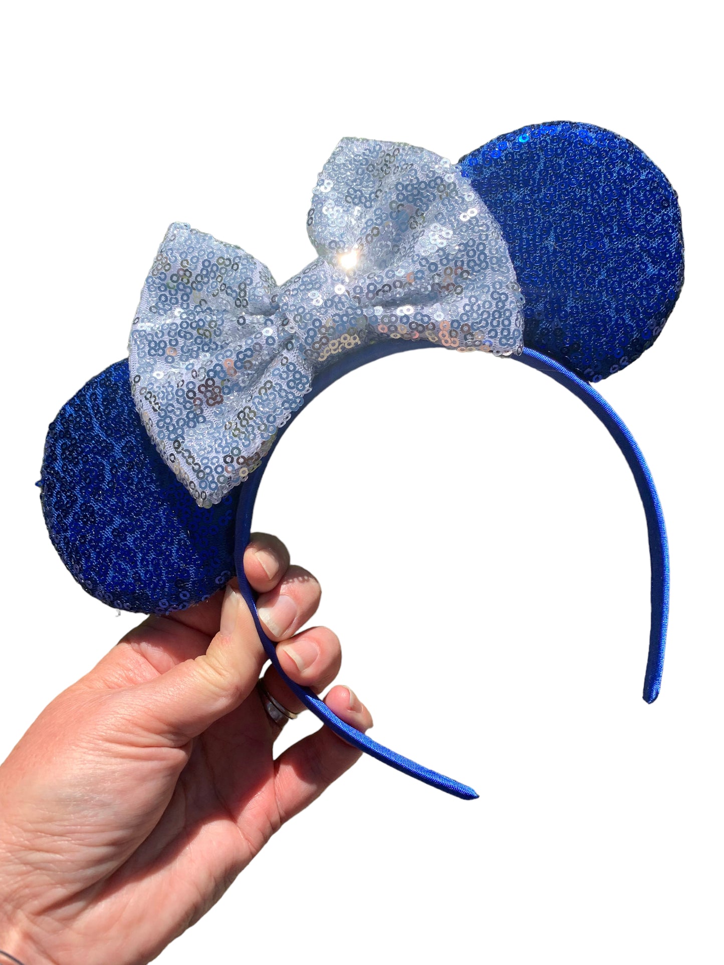 *Blue Mouse Ear Headband