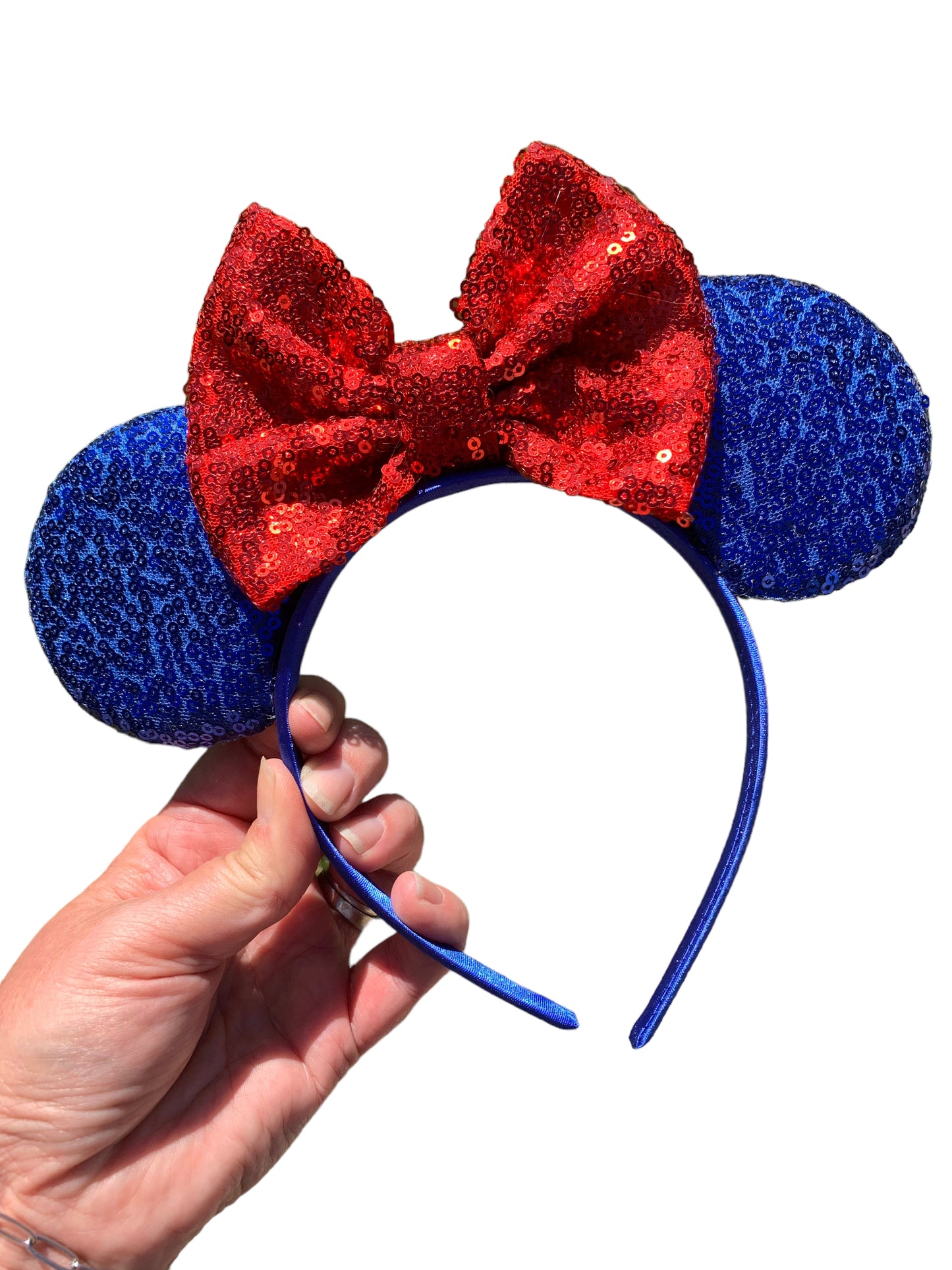 *Blue Mouse Ear Headband