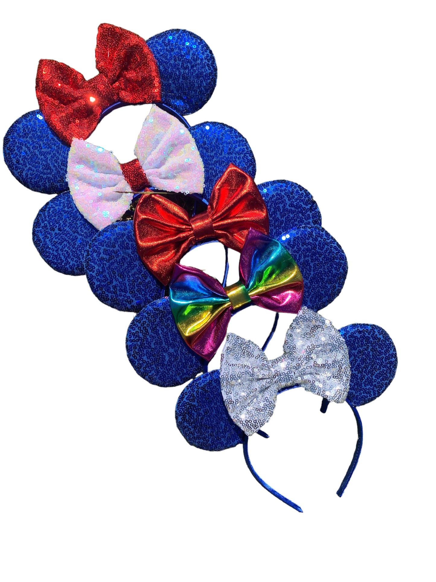 *Blue Mouse Ear Headband