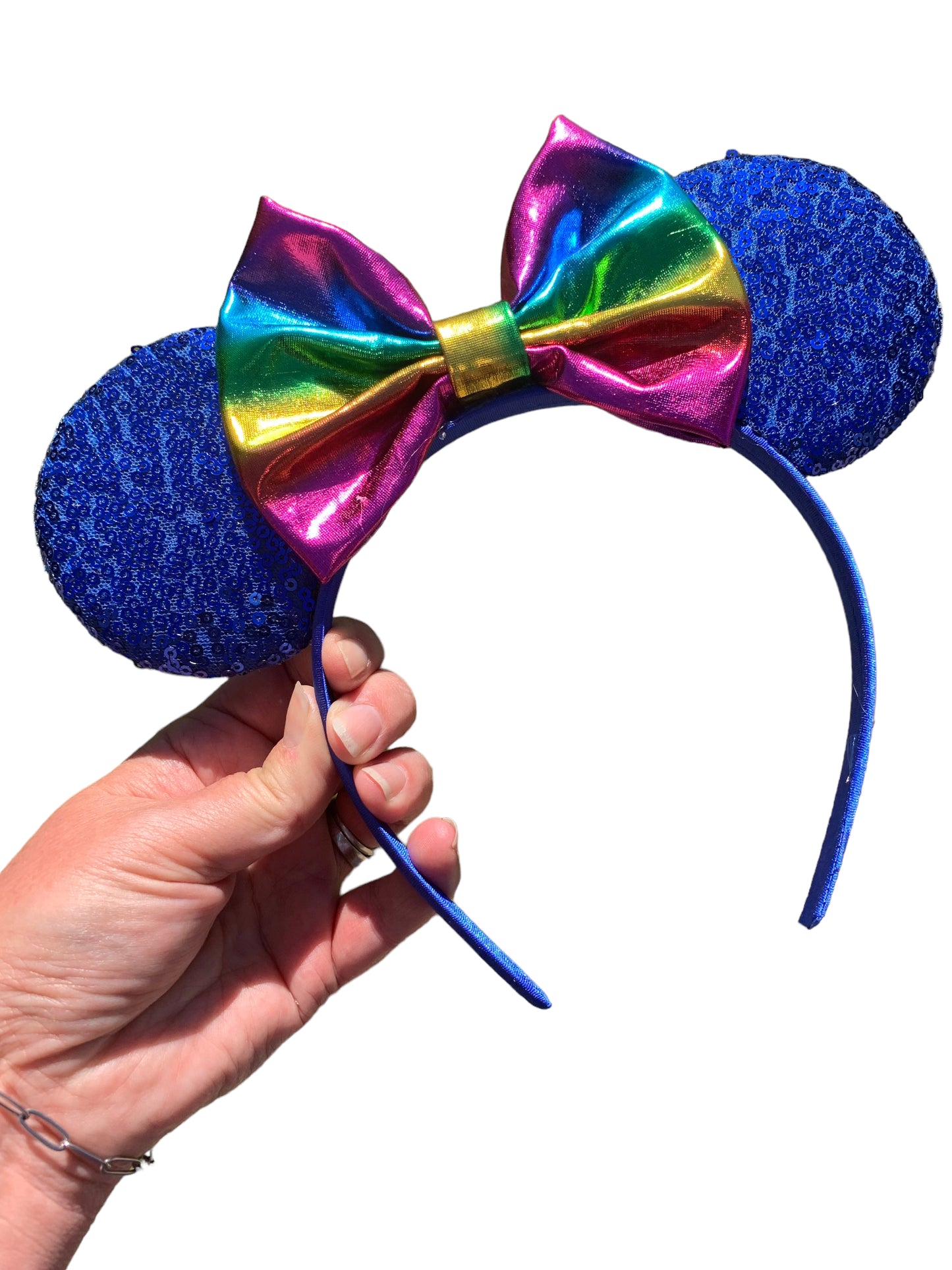 *Blue Mouse Ear Headband