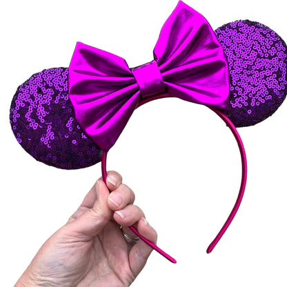 *Purple Mouse Ear Headbands