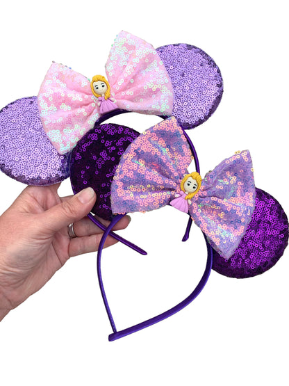 *Purple Mouse Ear Headbands