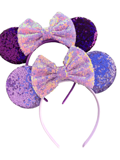 *Purple Mouse Ear Headbands