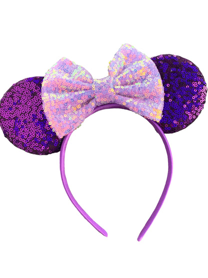 *Purple Mouse Ear Headbands