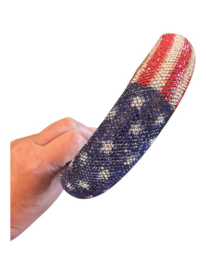 Patriotic Sparkly Headband for Girls – Red White & Blue 4th of July Hair Accessory
