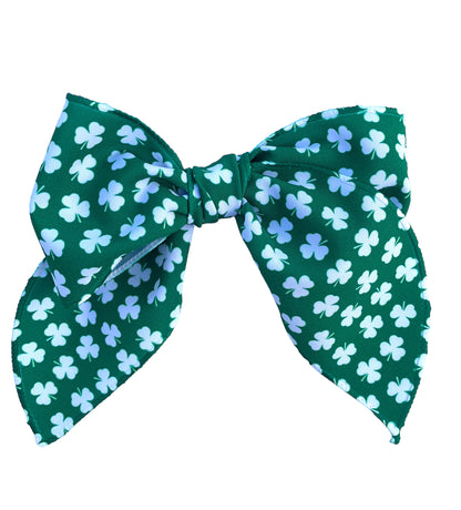 *Green Shamrock Hair Bows