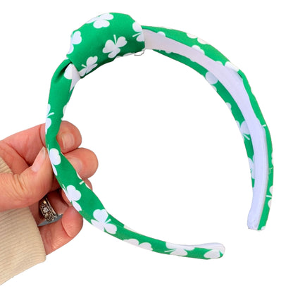 *Green Shamrock Hair Bows