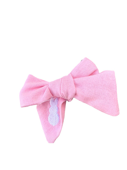 *Linen Bunny Hair Bows