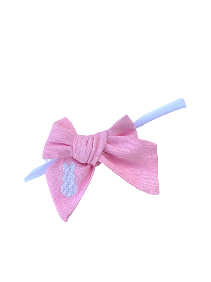 *Linen Bunny Hair Bows