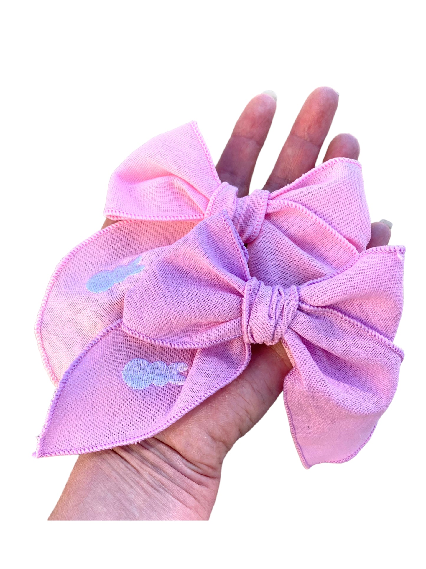 *Linen Bunny Hair Bows