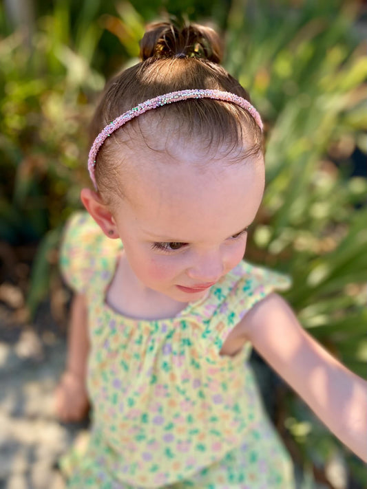 Solid Colored Glitter Headbands