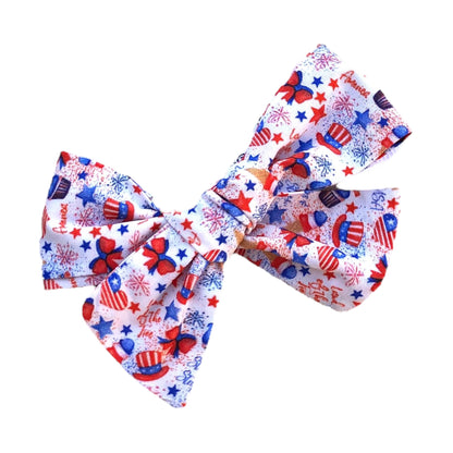 4th of July Mini Hair Bows