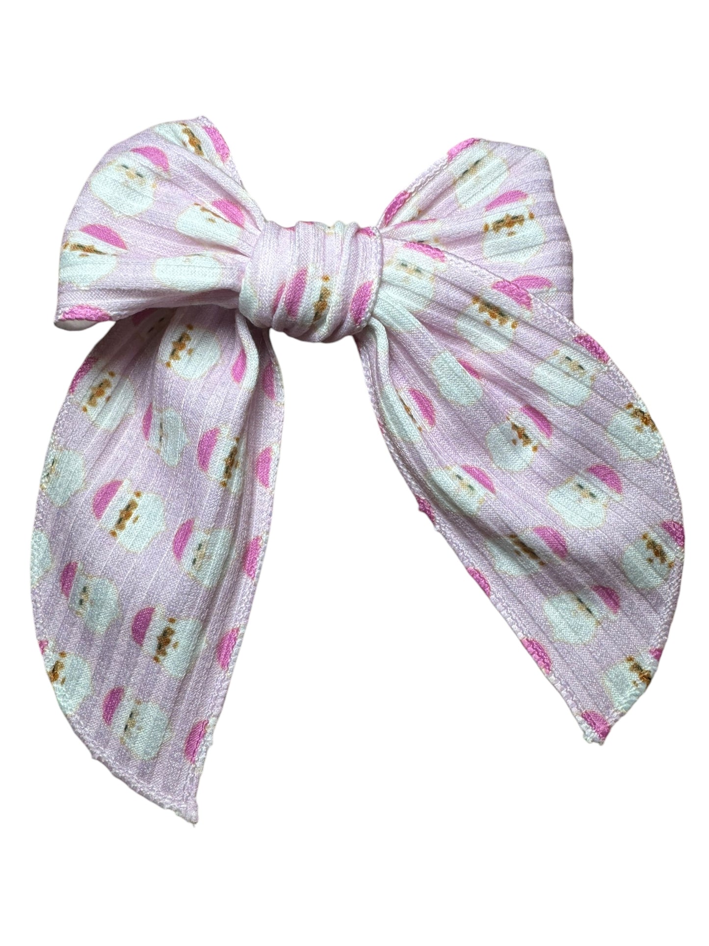 *Pink Santa Hair Bows