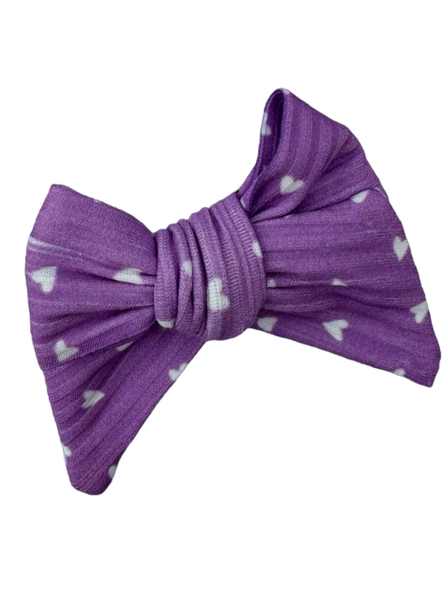 *Purple Heart Hair Bow