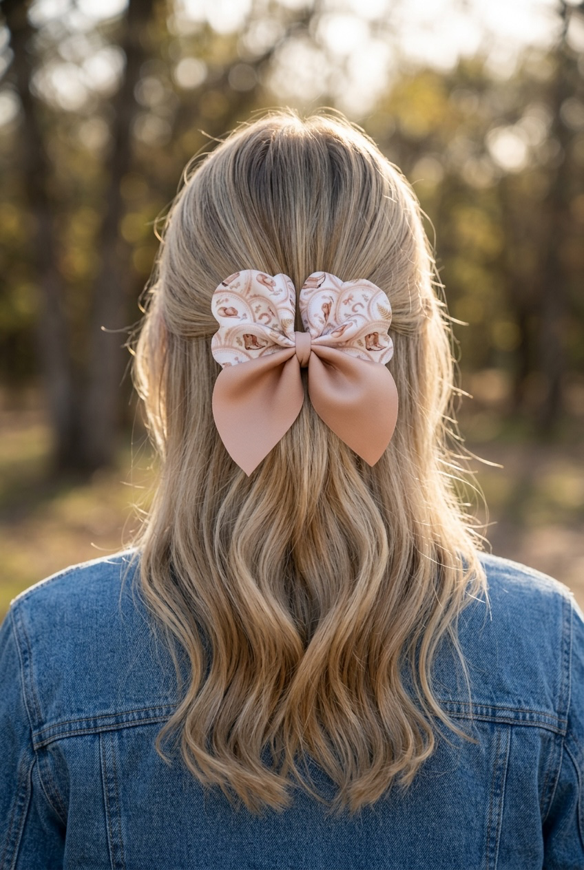 Western Belle Bubble Hair Bow