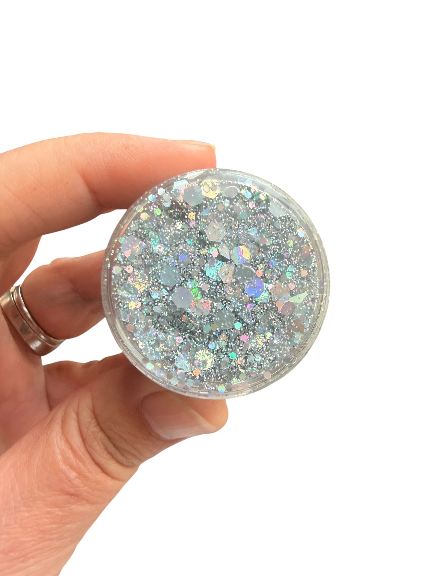 Silver Glitter Hair & Body Gel for Kids – Sparkly Hair Gel Festival & Party Glitter