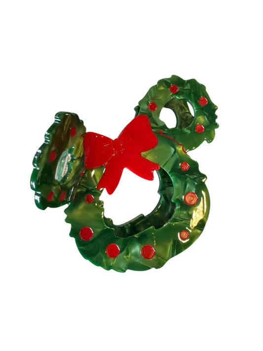 *Holiday Mouse Ear Claw Clip