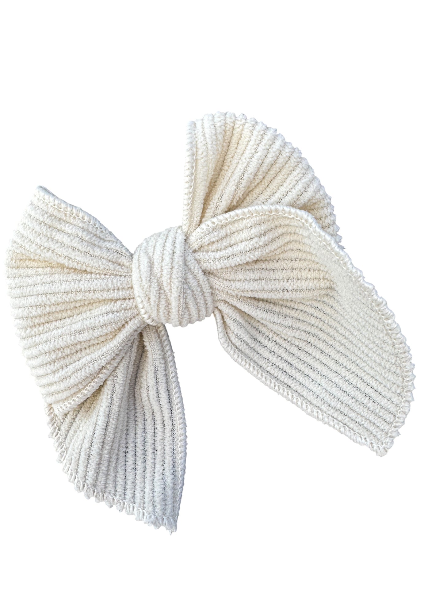 Ribbed Corduroy Hair Bows for Girls – Small Corduroy Bows with Alligator Clip