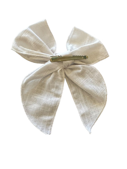 *Basic Linen Hair Bows