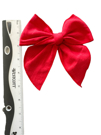 *Basic Linen Hair Bows