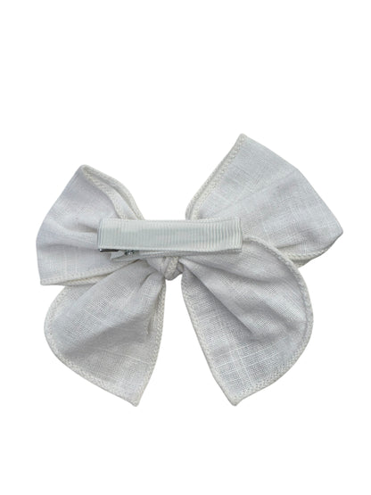 *Mini Linen Pigtail Clips