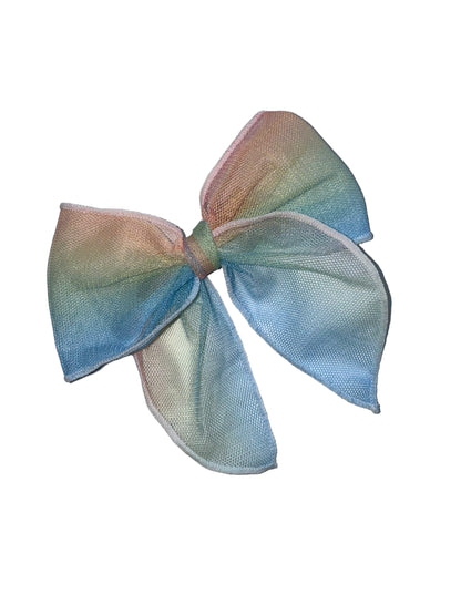 *Rainbow Tulle Hair Bow