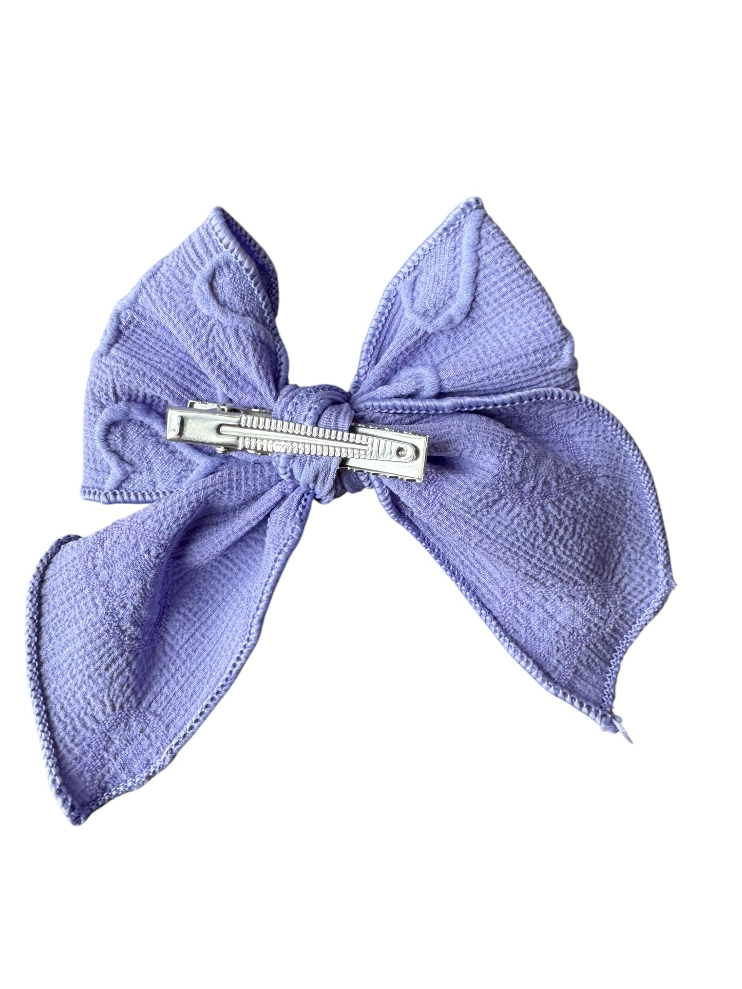 *Embossed Heart Hair Bows