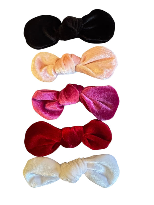 *Velvet Tie Hair Bows