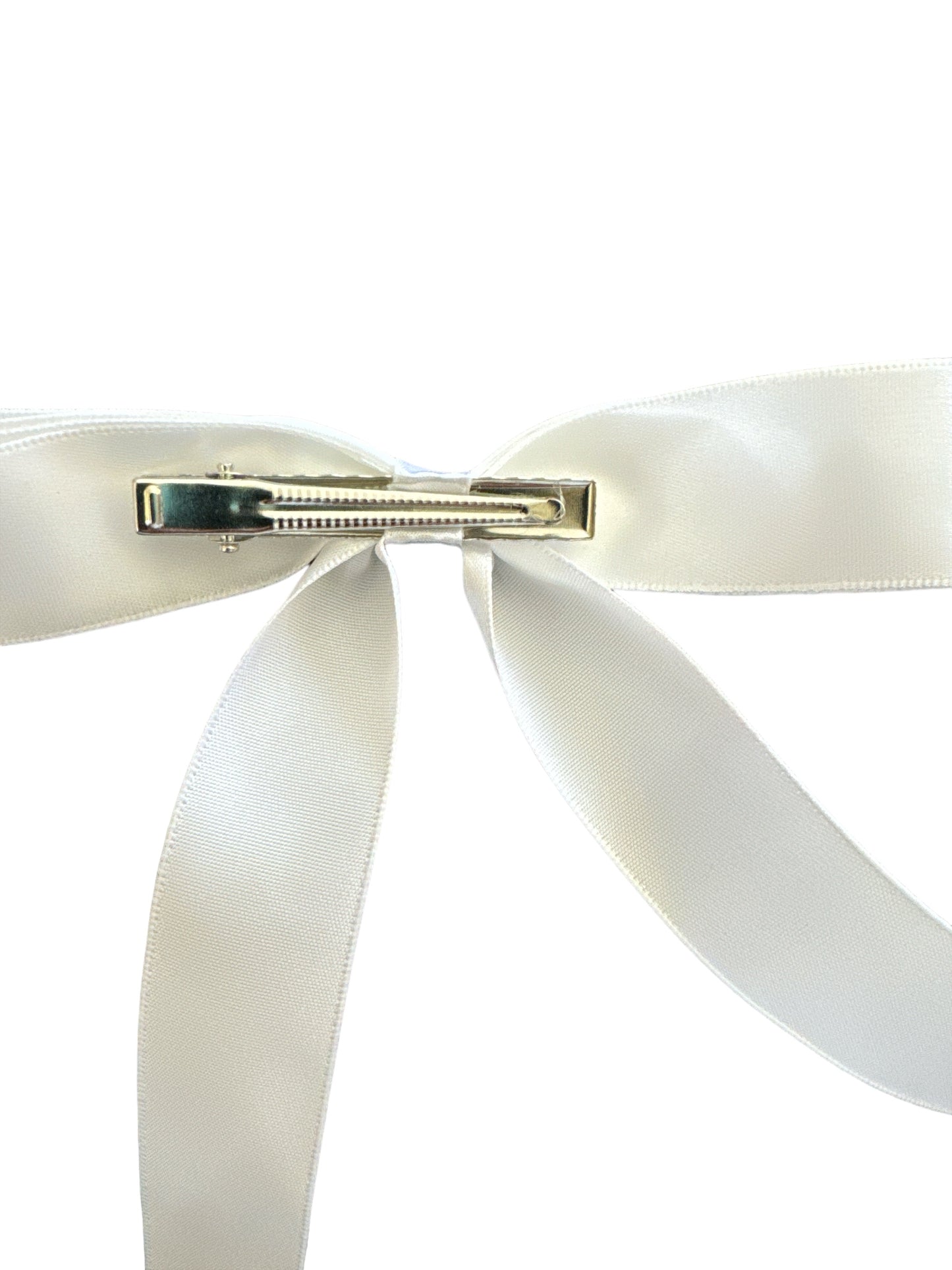 *Satin Bow with Alligator Clip