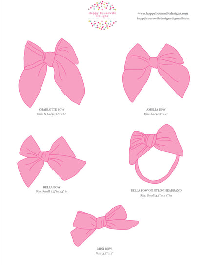 *Cherry Bow Hair Bows