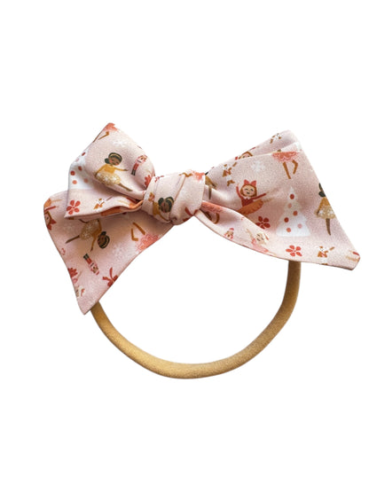 Pink Nutcracker Hair Bows - Perfect for Holiday Performances