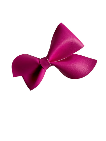 *Spring Flower Faux Leather Bows