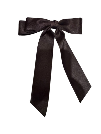 *Coquette Double Bow Satin Hair Bow