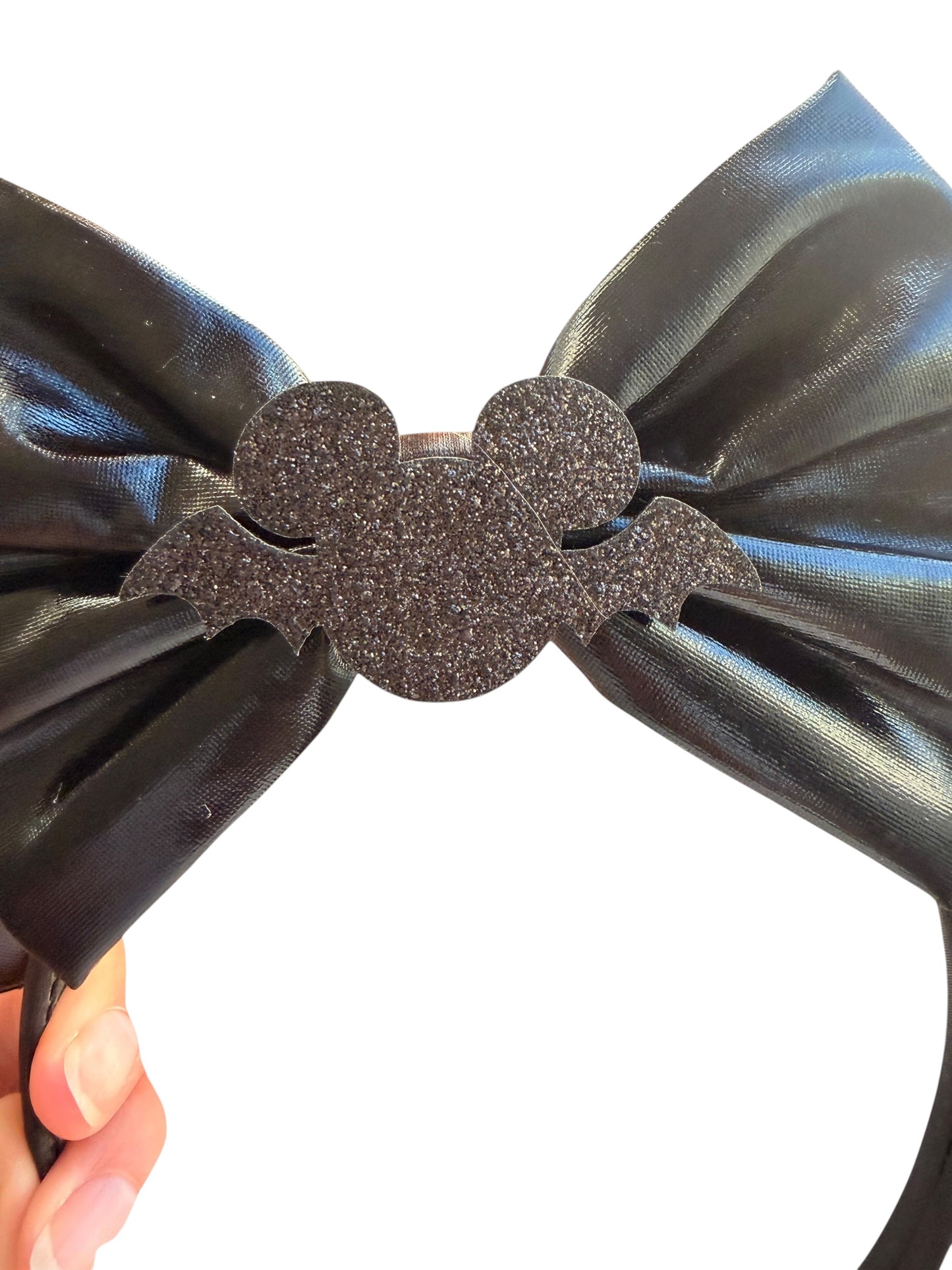 Black Bat Halloween Mouse Ears Headband