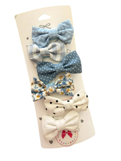 Mini Blue Baby Hair Clips for Babies, Toddlers, and Little Girls