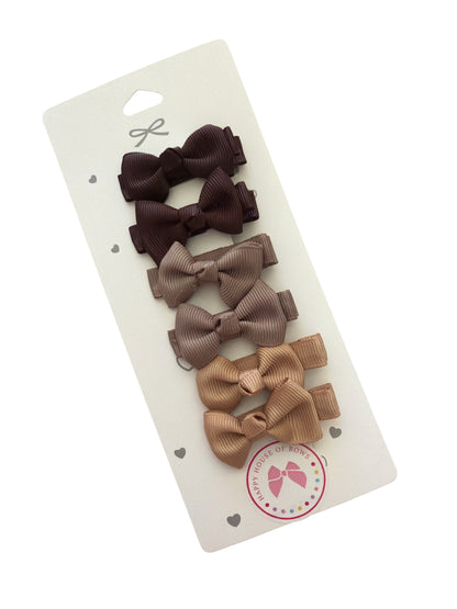 Mini Ribbon Baby Hair Clips - Tiny Bow Clips for Babies & Toddlers