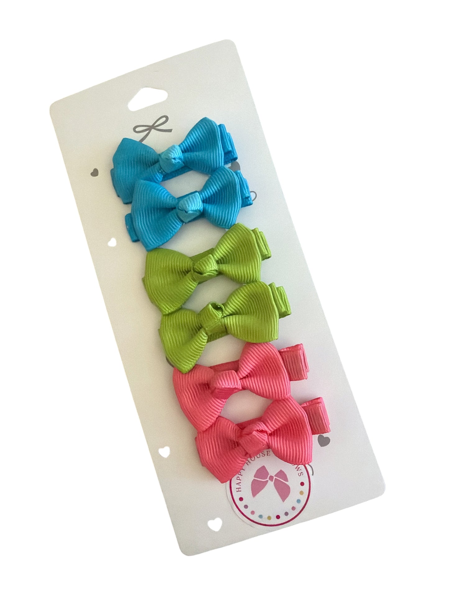 Mini Ribbon Baby Hair Clips - Tiny Bow Clips for Babies & Toddlers