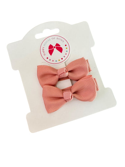 Mini Ribbon Baby Hair Clips - Tiny Bow Clips for Babies & Toddlers