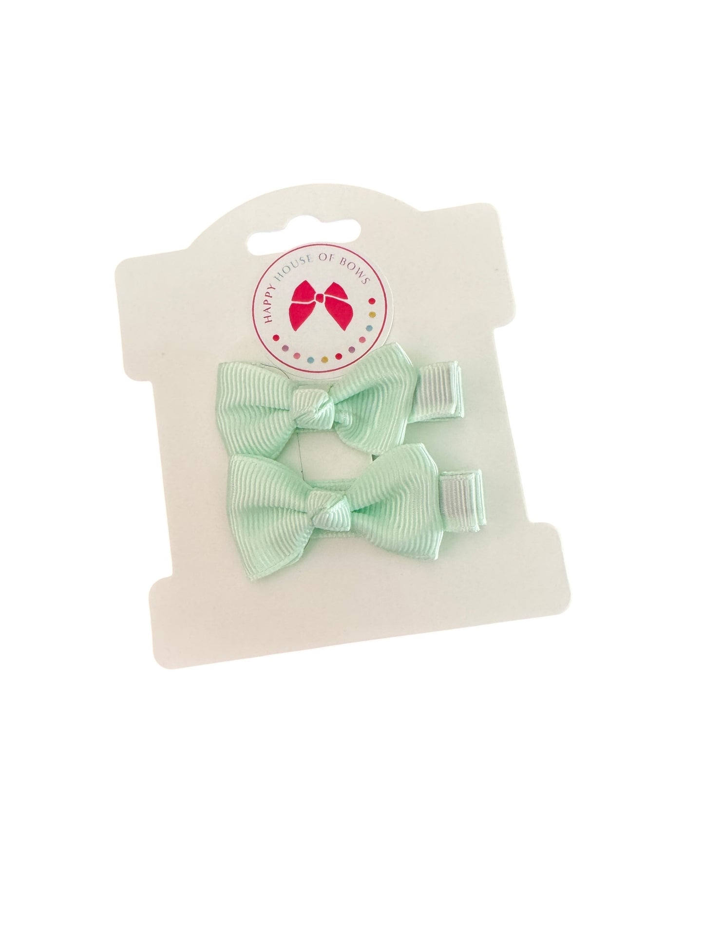 Mini Ribbon Baby Hair Clips - Tiny Bow Clips for Babies & Toddlers