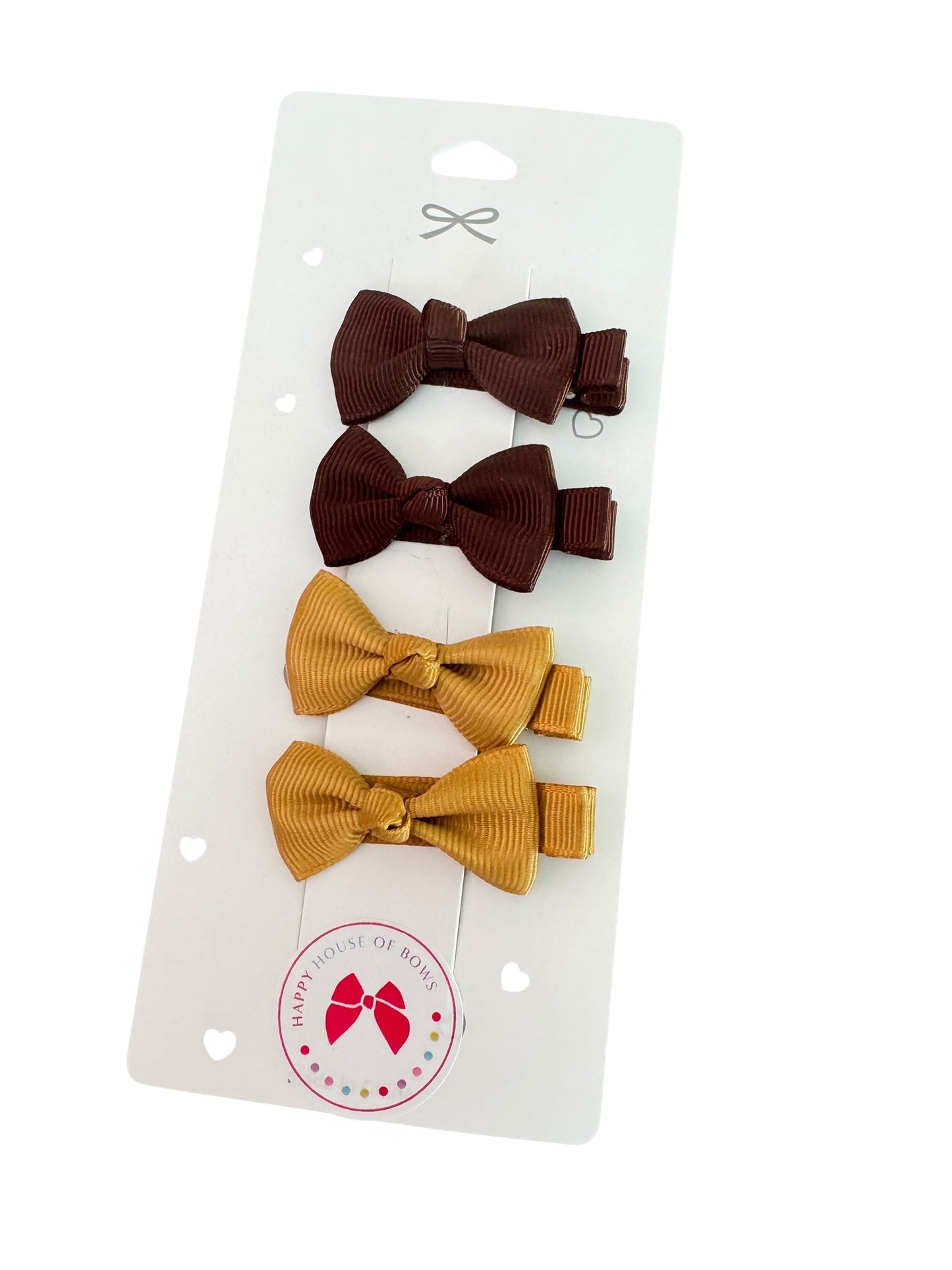 Mini Ribbon Baby Hair Clips - Tiny Bow Clips for Babies & Toddlers