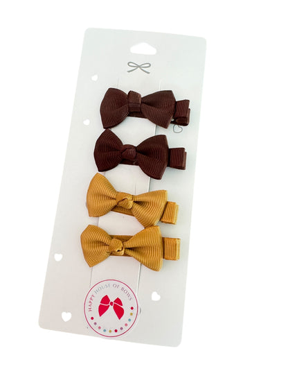 Mini Ribbon Baby Hair Clips - Tiny Bow Clips for Babies & Toddlers