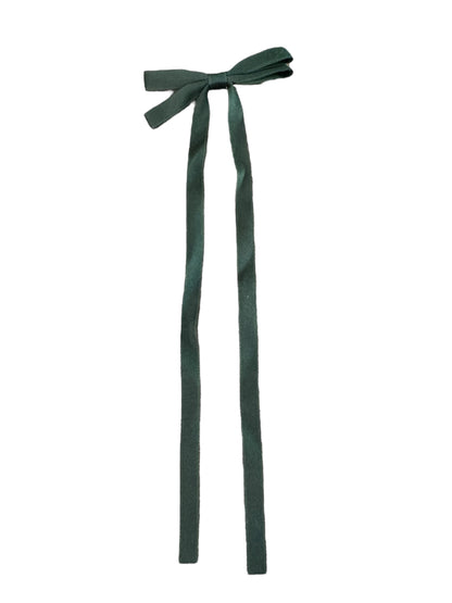 Mini Streamer Satin Hair Bow - Elegant Ribbon Bow with Alligator Clip