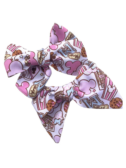 Mouse Snacks Hair Bows