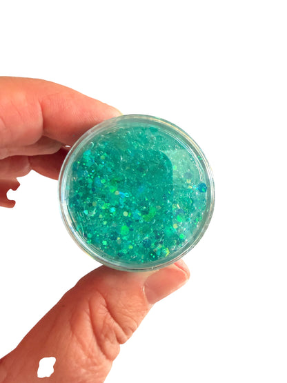 Aqua Green Mermaid Glitter Hair & Body Gel