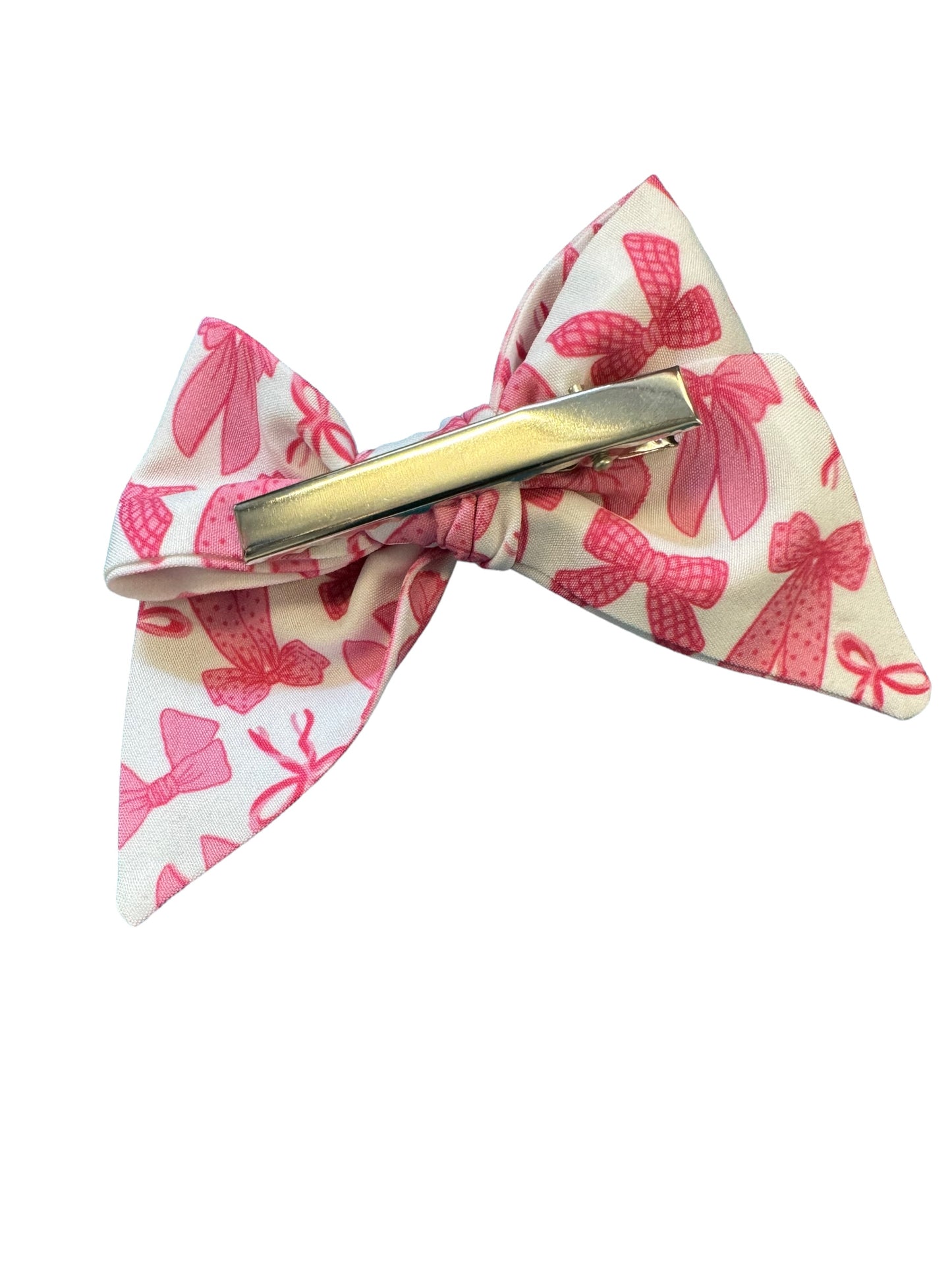 Bow Print Hair Bow